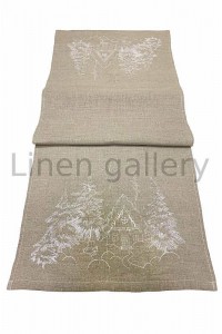 Доріжка "Казкове сяйво", білий колір, новорічний