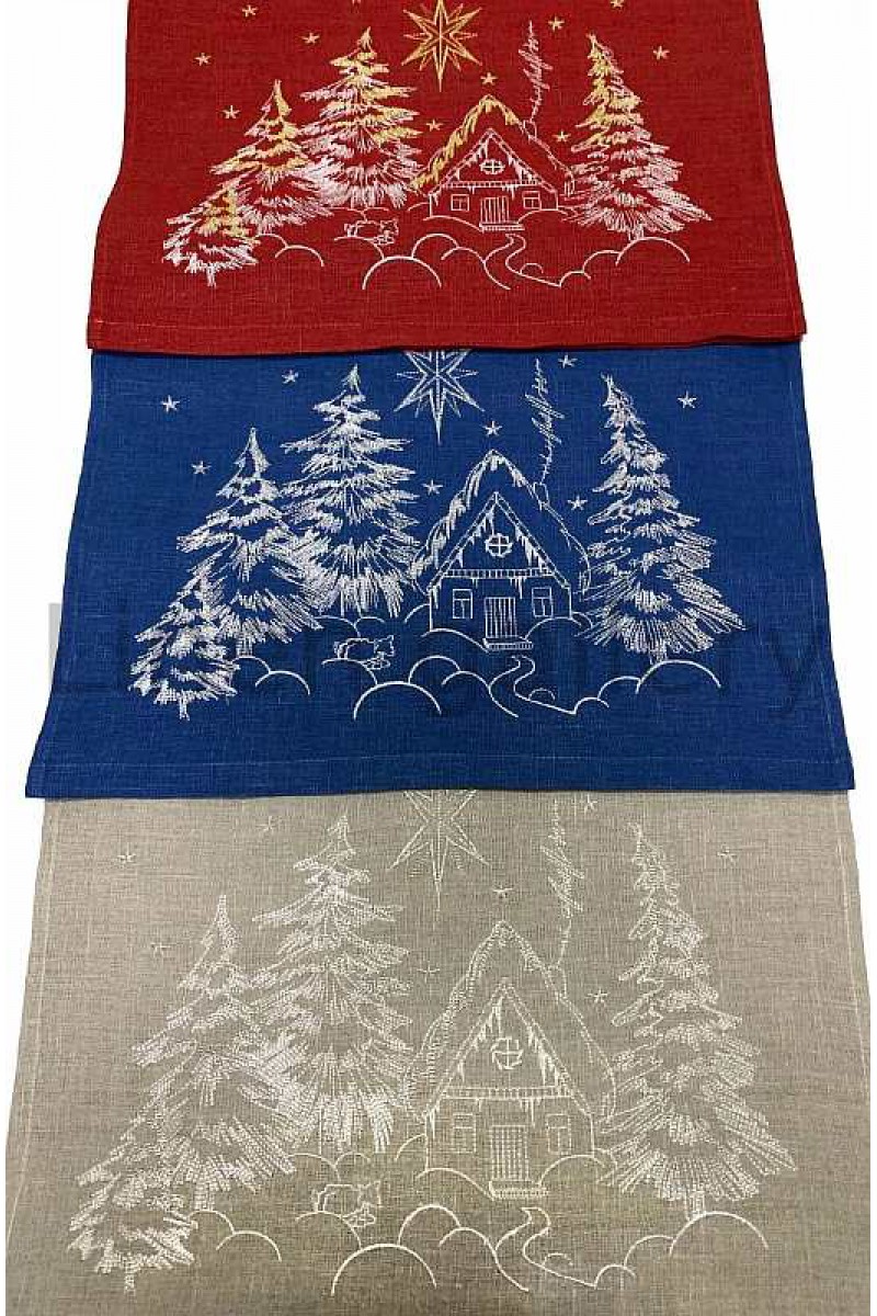 Дорожка "Сказочное сияние", белый цвет, новогодний