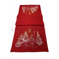 Дорожка "Сказочное сияние", красный цвет, новогодний