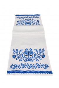 White towel with embroidery of grapes Festive, 100*33