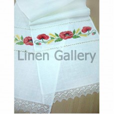 Poppies, towel ritual with embroidery