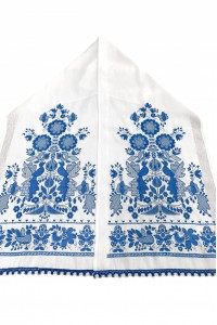 Happy Fate, ceremonial blue towel