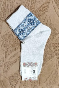 Шкарпетки сірі (меланж), розмір 23-25