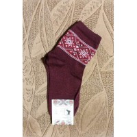 Носки женские с орнаментом, размер 23-25