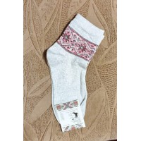 Women's gray melange socks, size 23-25