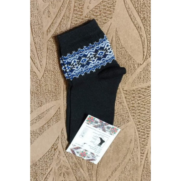 Children's black socks with a pattern (20-22) Children's black socks with a pattern (20-22)
