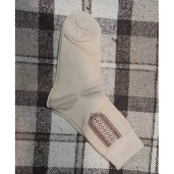 Men's socks embroidered 001, size 25 (39-41)