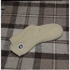 Cream woolen socks 009 size 22  (35-37)