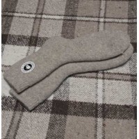 Gray woolen socks 010 size 22  (35-37)