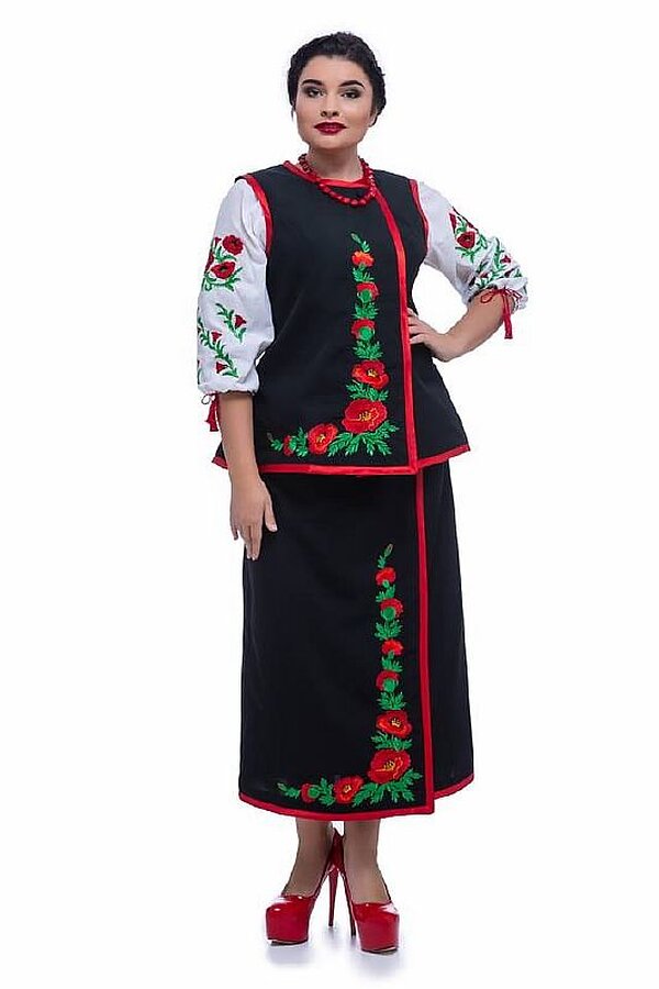 Корсет с вышивкой Мак - 1 предмет