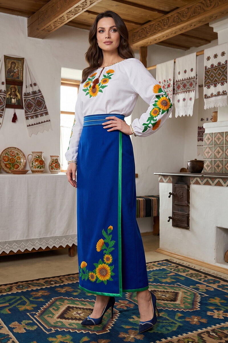 Подсолнухи плахта длинная