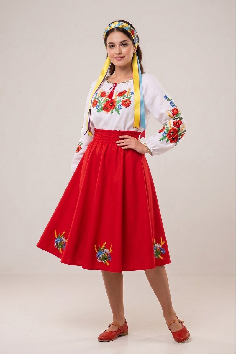 Vasylechky red skirt - 1 item