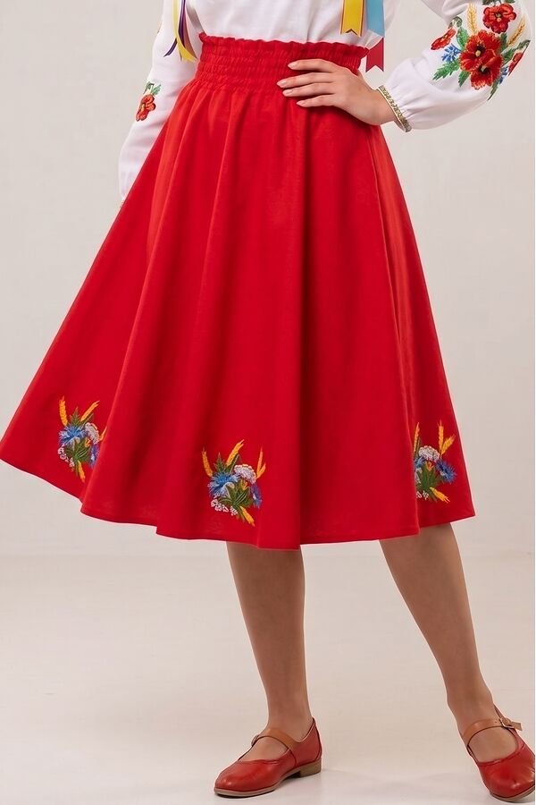 Vasylechky red skirt - 1 item