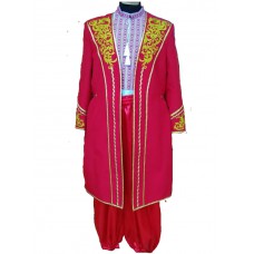 Men's red suite with embroidery