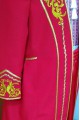 Men's red suite with embroidery