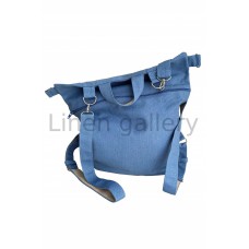 Рюкзак "Фундук" з вишивкою, синього кольору