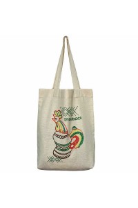 Тримаймося, сумка шопер з вишивкою