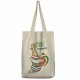 Let's hold on, shopper bag with embroidery
