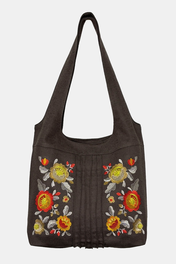 Brown embroidered bag “Horytsvit”