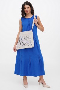 Textile bag with embroidery Tsaryna