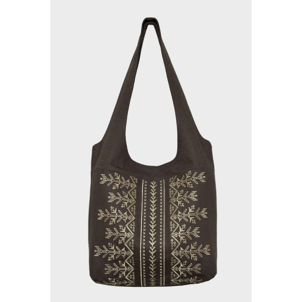 Bag with embroidery Sage