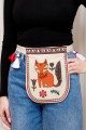 Вышитый кошелек с поясом Лисичка