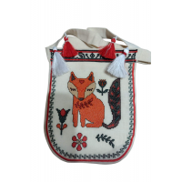 Вышитый кошелек с поясом Лисичка