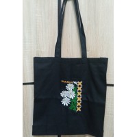 Shopper bag with Daisy embroidery