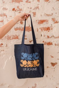 Сумка Bag Shopper Elderberry? Сумка-шоппер из плотного хлопка, украшенная вышивкой.