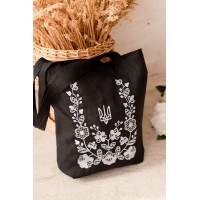 Cумка  шопер Бузина Сумка-шопер виготовлення зі щільної бавовни, оздоблена вишивкою.