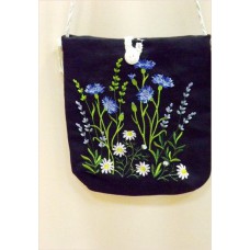Fields of grass, bag with embroidery