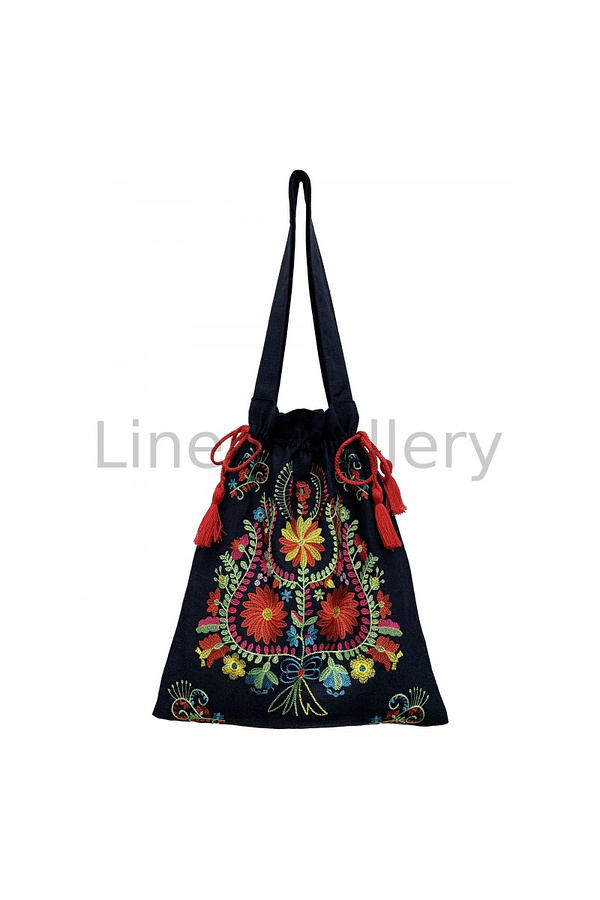 Amphora a sack bag with embroidery
