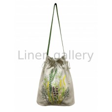 Yarrow, linen bag with embroidery
