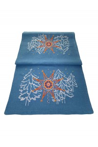 Xmas Table Runner "Christmas star" Tablecloth Home Dinning Table Flag Christmas Decor 48*140