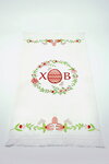 Easter towel 33x65 cm Easter bunnies (red-yellow-green)