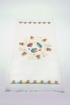 Easter towel with an image of pysanky and yellow bunnies, 33x65 cm