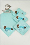 Napkin Winter Mood (Mint Linen)