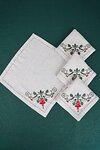 Серветка Святкова (Льон бежевий)