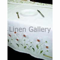 Скатертини машинна вишивка Ромашкове поле