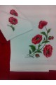 Poppies, a set gift with an embroidery 140 * 220