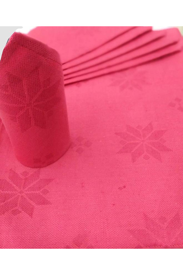 Алатырь скатерть жаккардовая льняное красная с салфетками