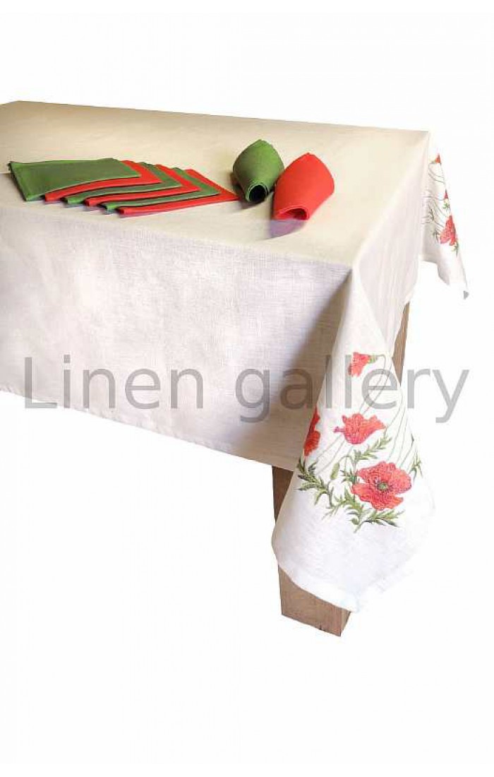 Poppy, gift set with embroidery