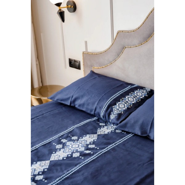 Bedding set for with embroidery Carpathian colors