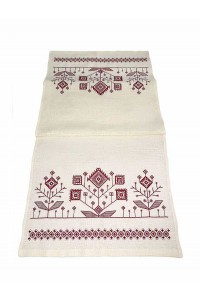 Linen tablecloth 140x48 cm Fire