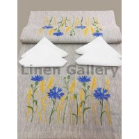 Tablecloth with embroidery and napkins Voloshki