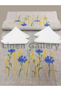 Tablecloth with embroidery and napkins Voloshki