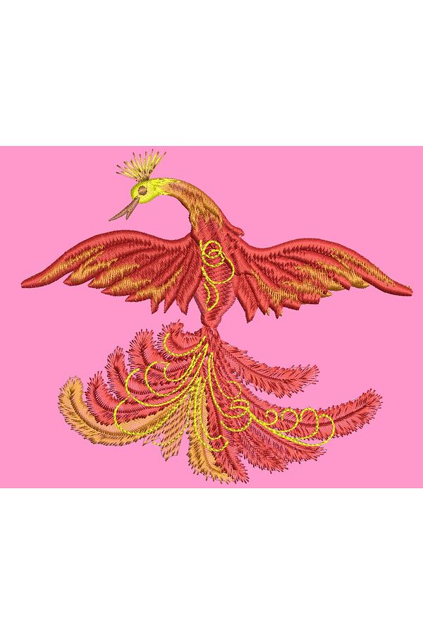 Embroidery design Firebird