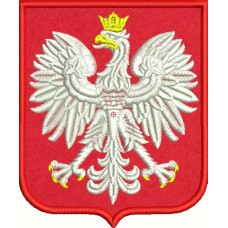 Design of embroidery Coat of Arms of Poland