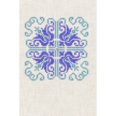 Machine embroidery designs Two-tone cross ornament