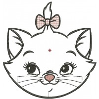 Машинная вышивка дизайна Кот